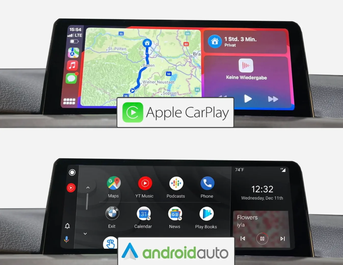 Apple CarPlay und Android Auto